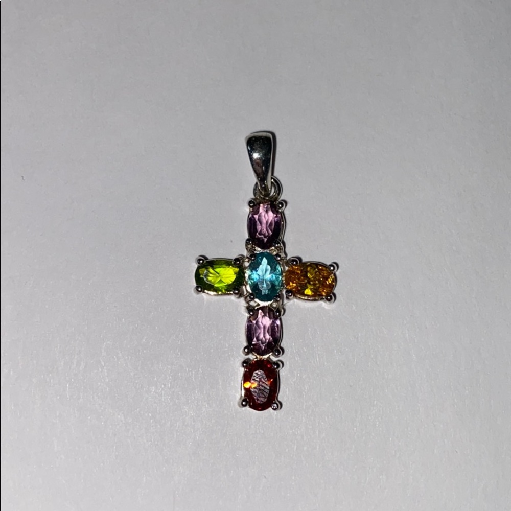Jeweled Cross pendant